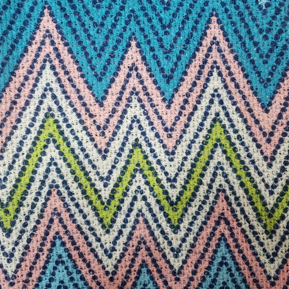 Infinity Scarf Multicolor Chevron Pattern - image 8